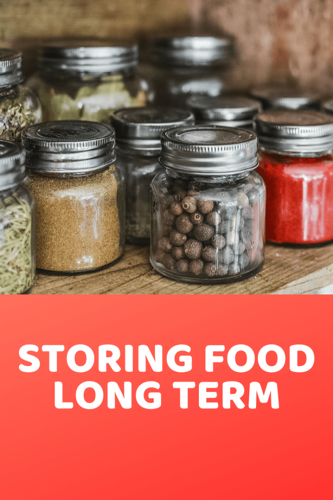 Storing food long term will ensure that you have what you need in an emergency